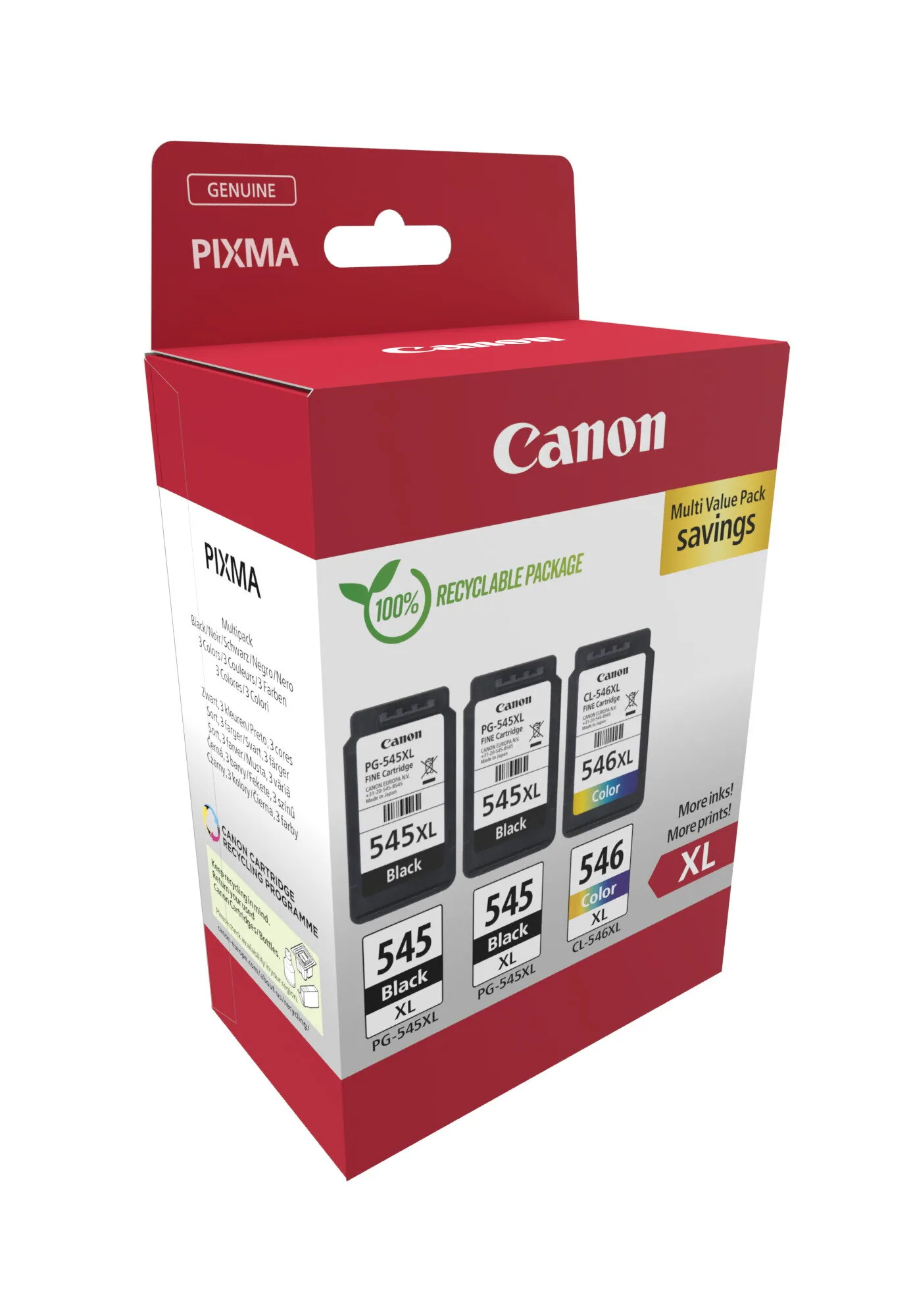 Canon PG-545XL x2/CL-546XL Triple Pack – Bild 2