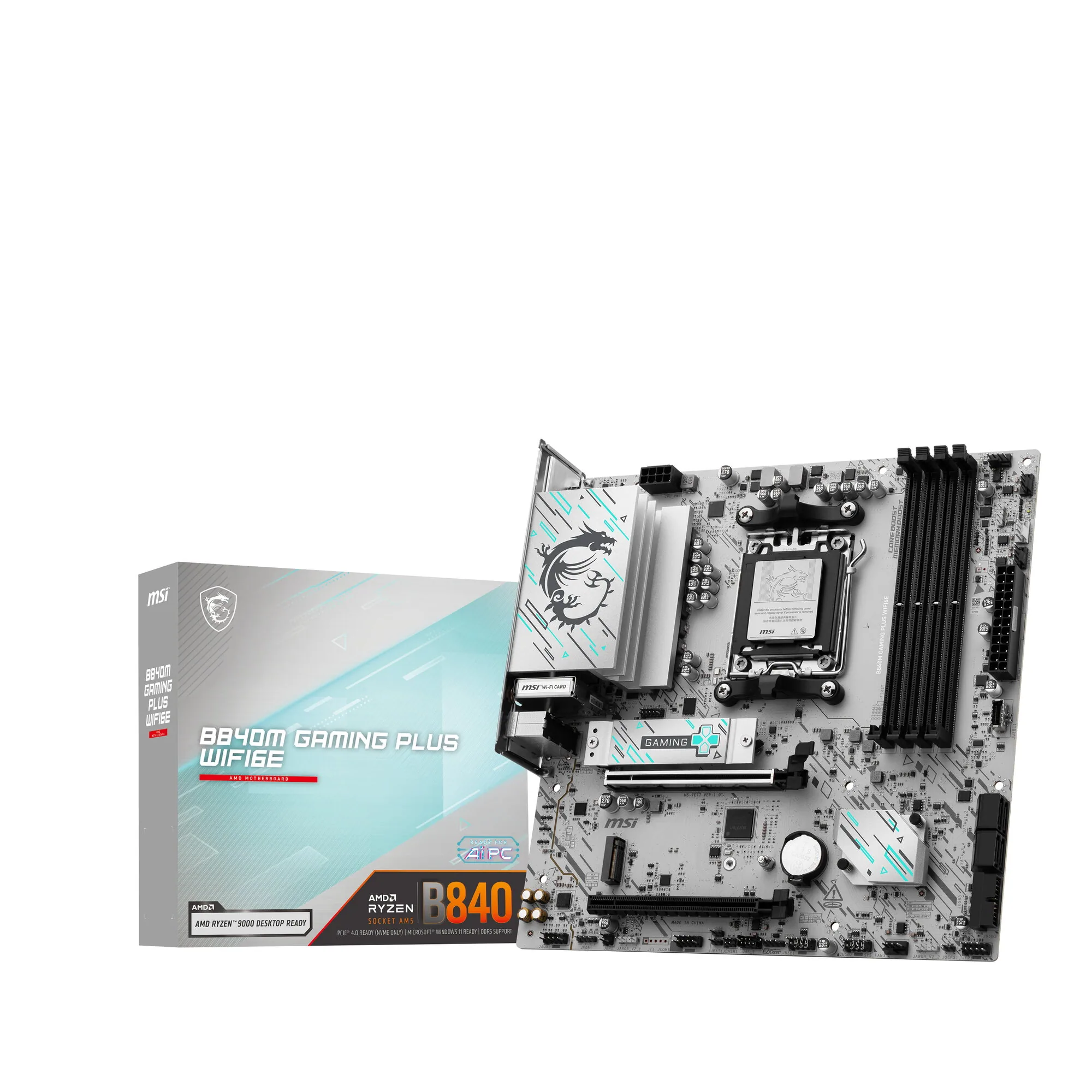 MSI B840M GAMING PLUS WIFI6E Motherboard AMD B840 Sockel AM5 micro ATX – Bild 6