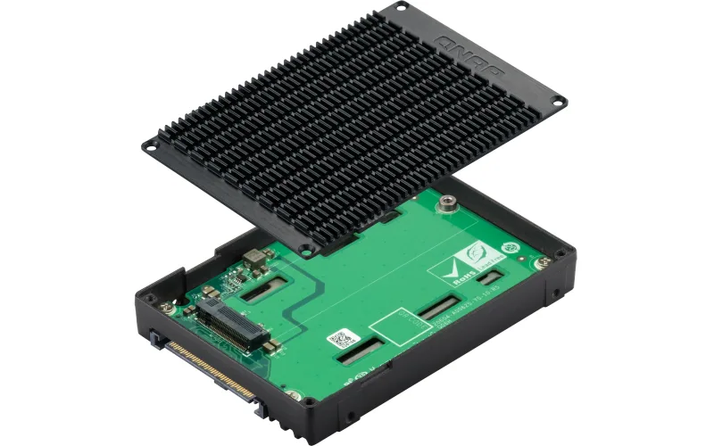 QNAP QDA-UMP4 Speicherlaufwerksgehäuse SSD-Gehäuse Schwarz 2.5" – Bild 6
