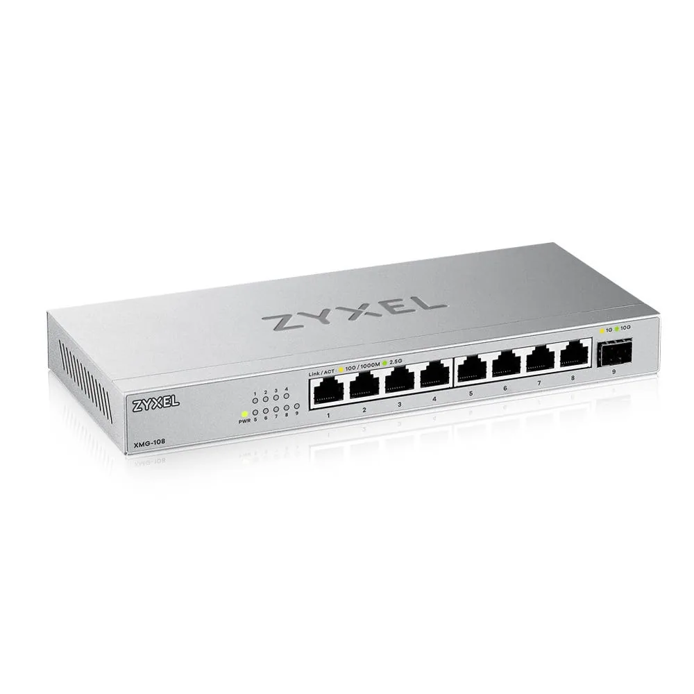 Zyxel XMG-108 Unmanaged 2.5G Ethernet (100/1000/2500) Silber – Bild 1