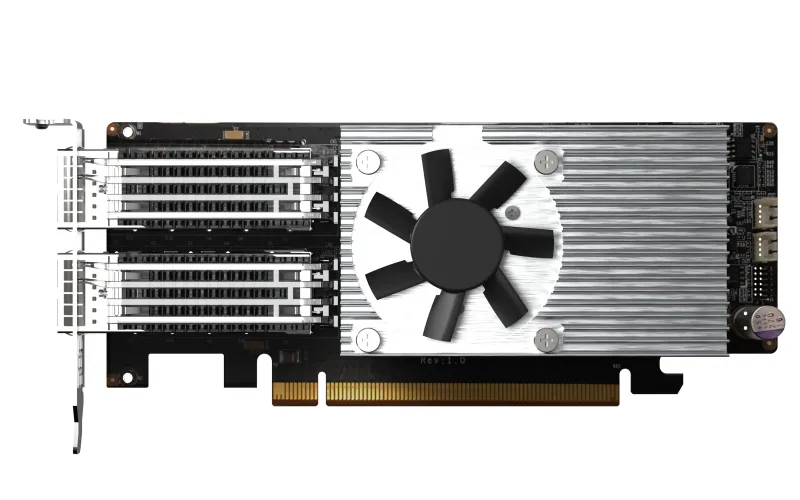 QNAP QXG-100G2SF-E810 Netzwerkkarte Eingebaut Faser 100000 Mbit/s – Bild 1