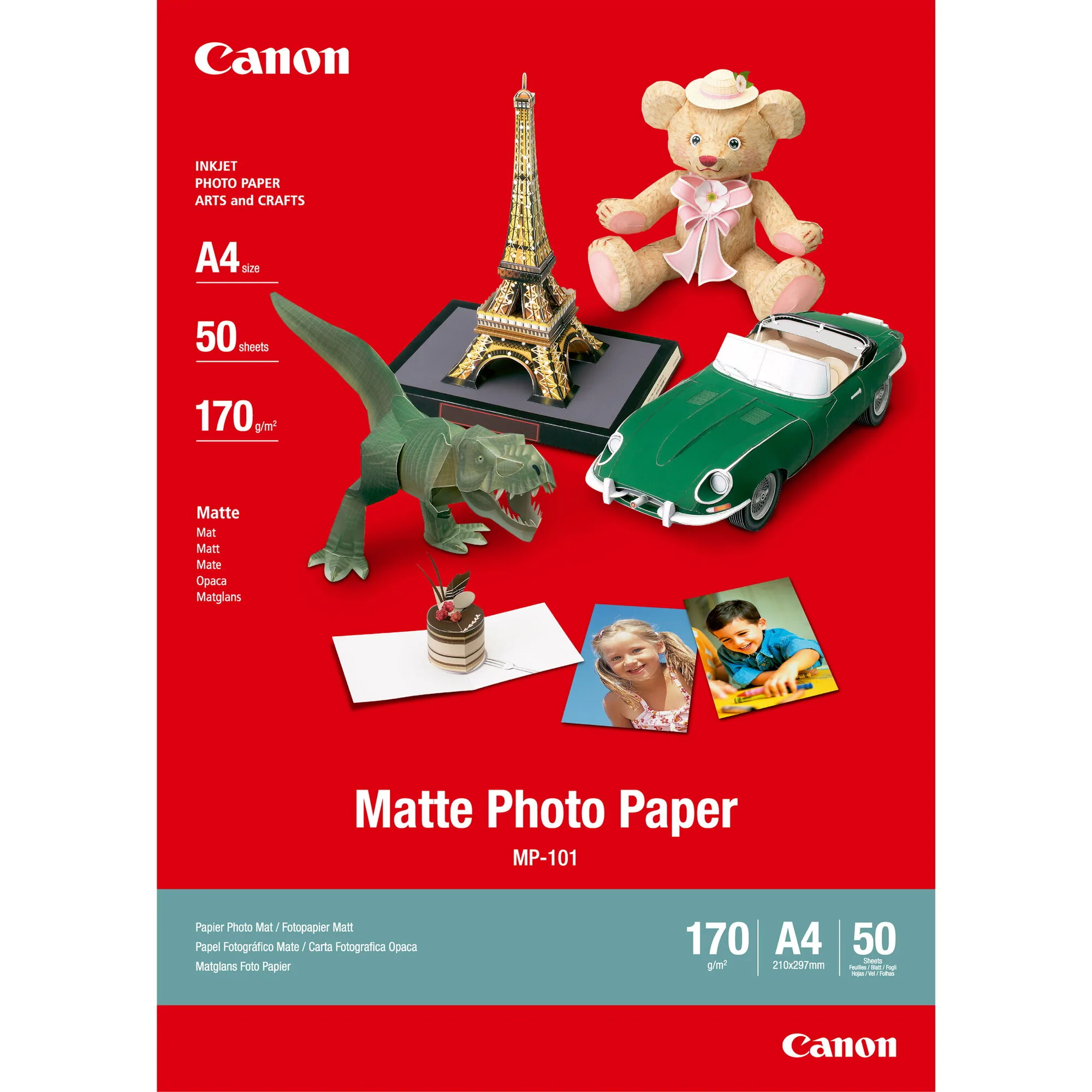 Canon MP-101 mattes Fotopapier A4 – 50 Blatt – Bild 1