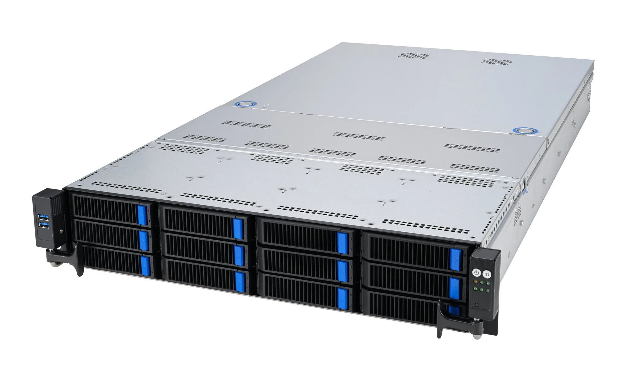 ASUS RS720A-E12-RS12 Socket SP5 Rack (2U) Grau – Bild 2