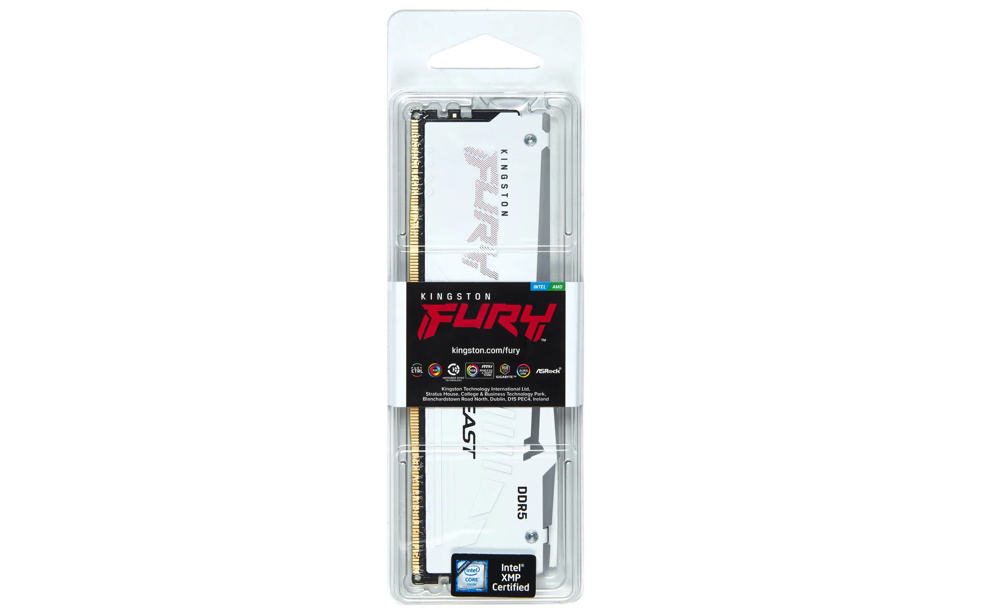 Kingston Technology FURY Beast 16GB 6000MT/s DDR5 CL36 DIMM White RGB EXPO – Bild 4