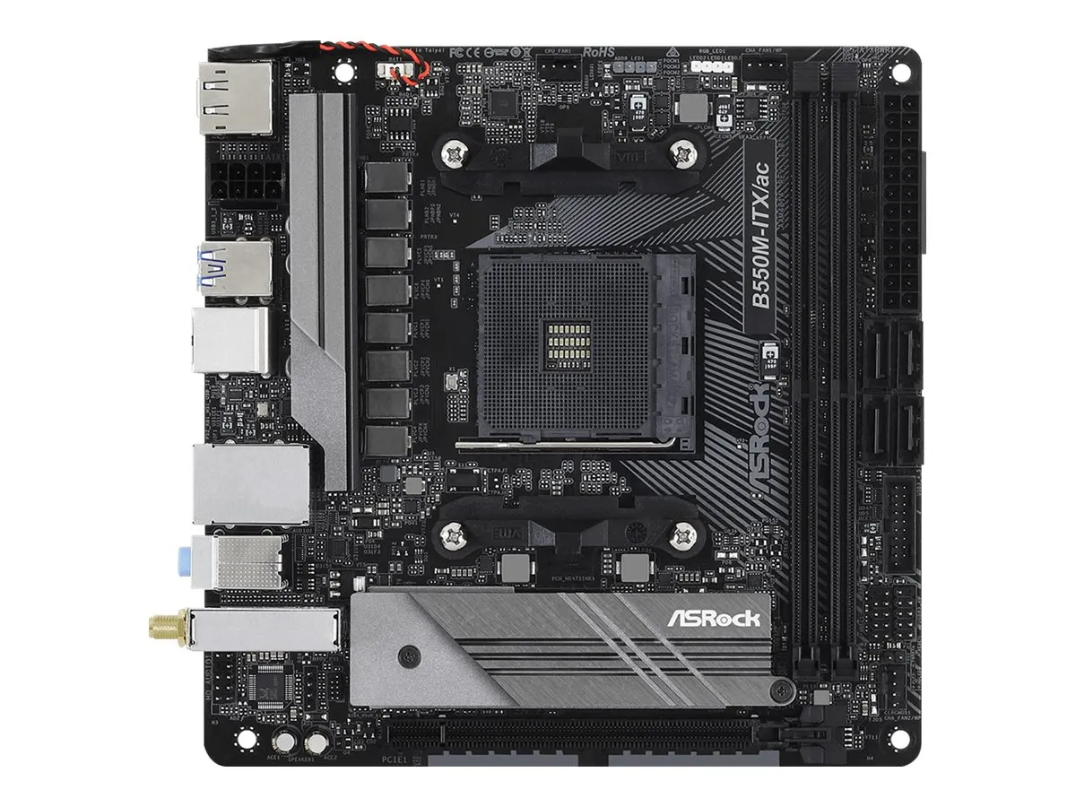 ASRock B550M-ITX/ac              AM4 mITX HDMI/DP       DDR4 retail