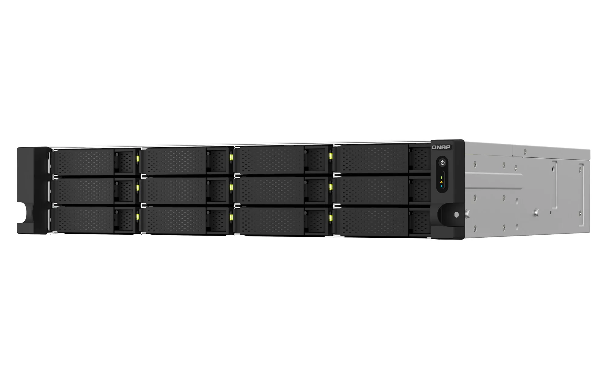 QNAP TS-1264U-RP NAS Rack (2U) Intel® Celeron® 8 GB DDR4 0 TB QNAP QTS Aluminium, Schwarz – Bild 5