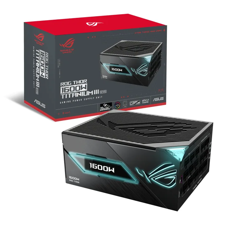 ASUS ROG -THOR-1600T3-GAMING-EVO Netzteil 1600 W 20+4 pin ATX ATX Grau – Bild 1