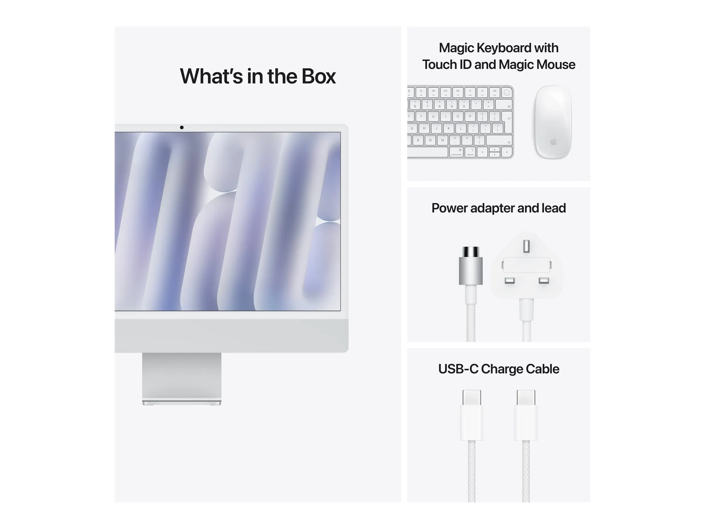 Apple iMac 4.5K (24") M4 10/10-Core/16GB/256GBSSD/Silber MacOS