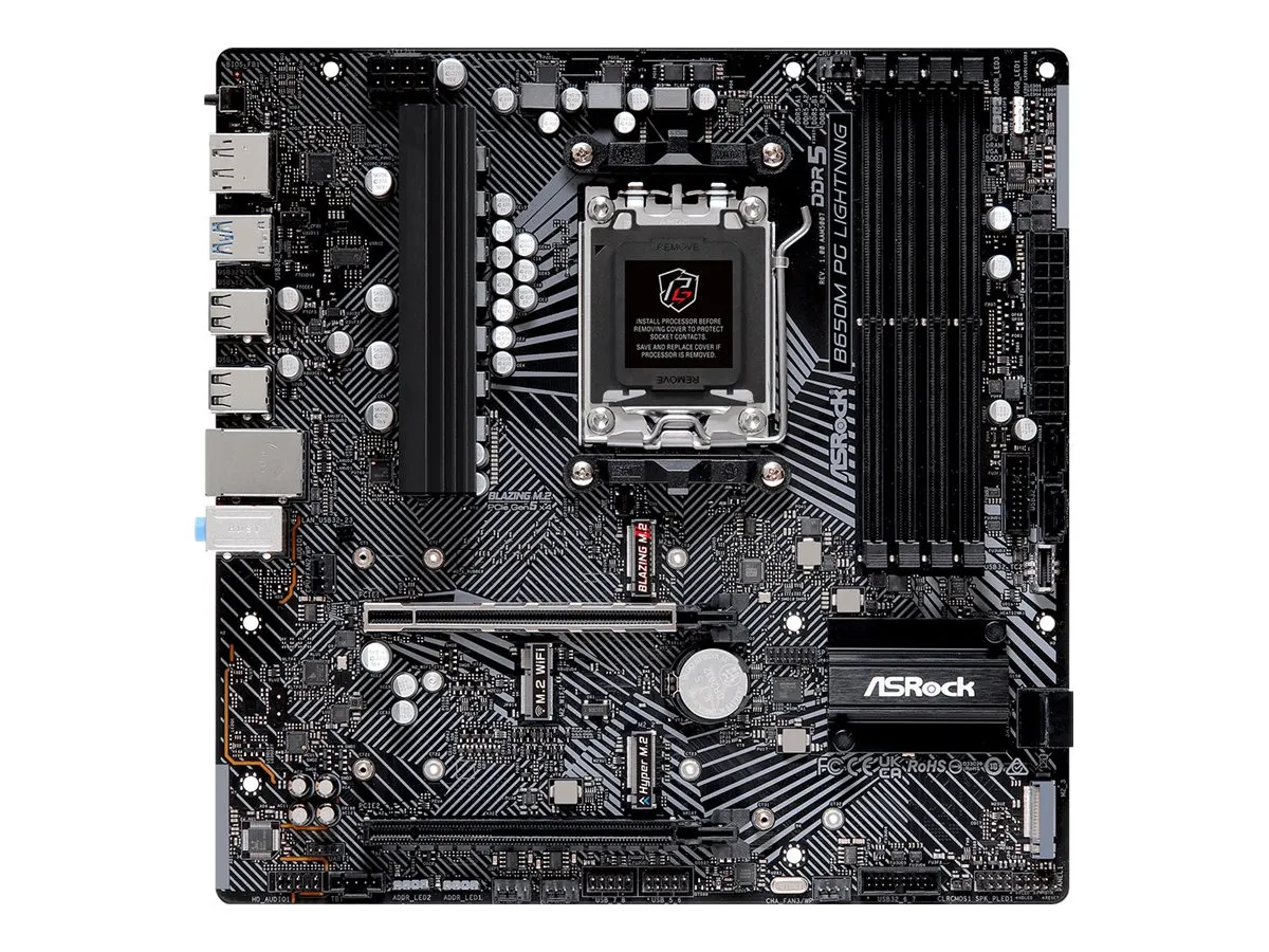 ASRock B650M PG Lightning        AM5 mATX HDMI/DP       DDR5
