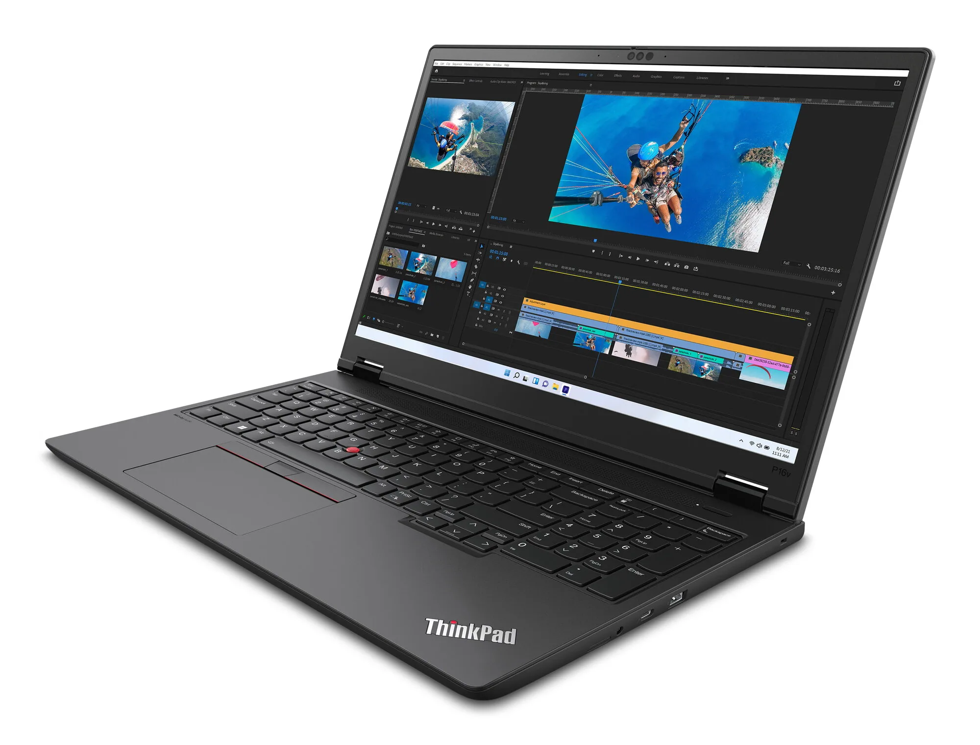 Lenovo ThinkPad P16v Gen 2 (Intel) Intel Core Ultra 7 165H Mobiler Arbeitsplatz 40,6 cm (16") WUXGA 32 GB DDR5-SDRAM 512 – Bild 4