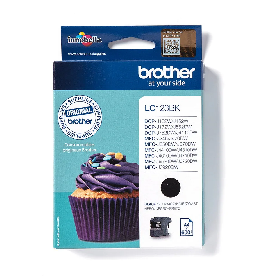Brother LC123BK Druckerpatrone 1 Stück(e) Original Schwarz – Bild 2