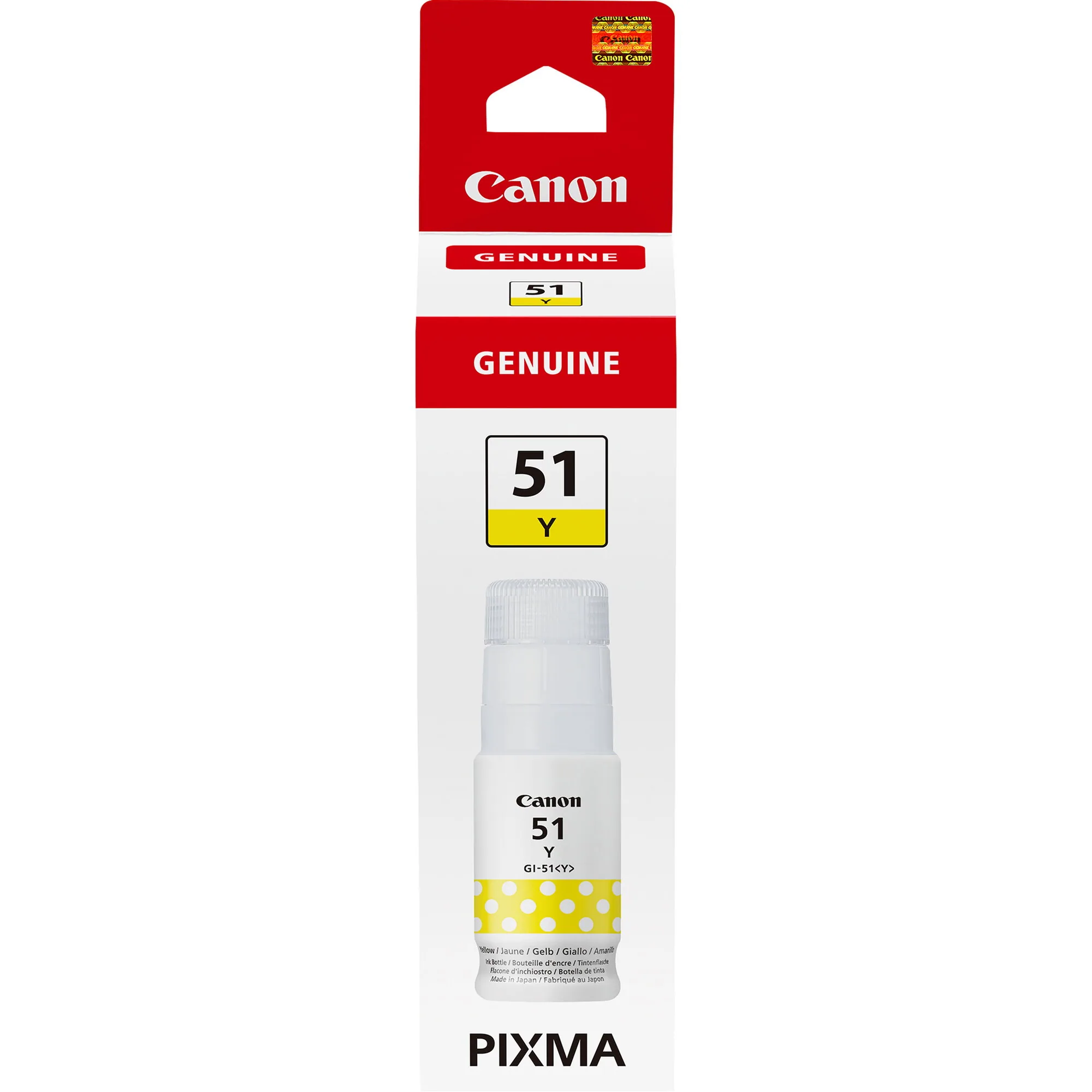 Canon GI-51Y, Hohe Reichweite, Tintenflasche, Gelb – Bild 1