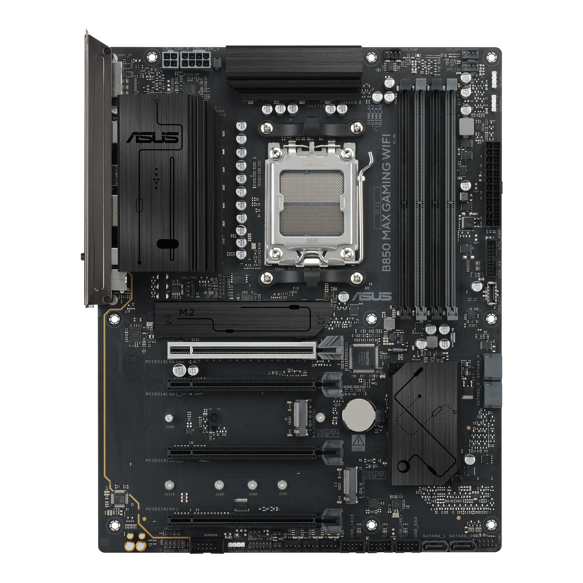 ASUS B850 MAX GAMING WIFI AMD B850 Sockel AM5 ATX – Bild 2