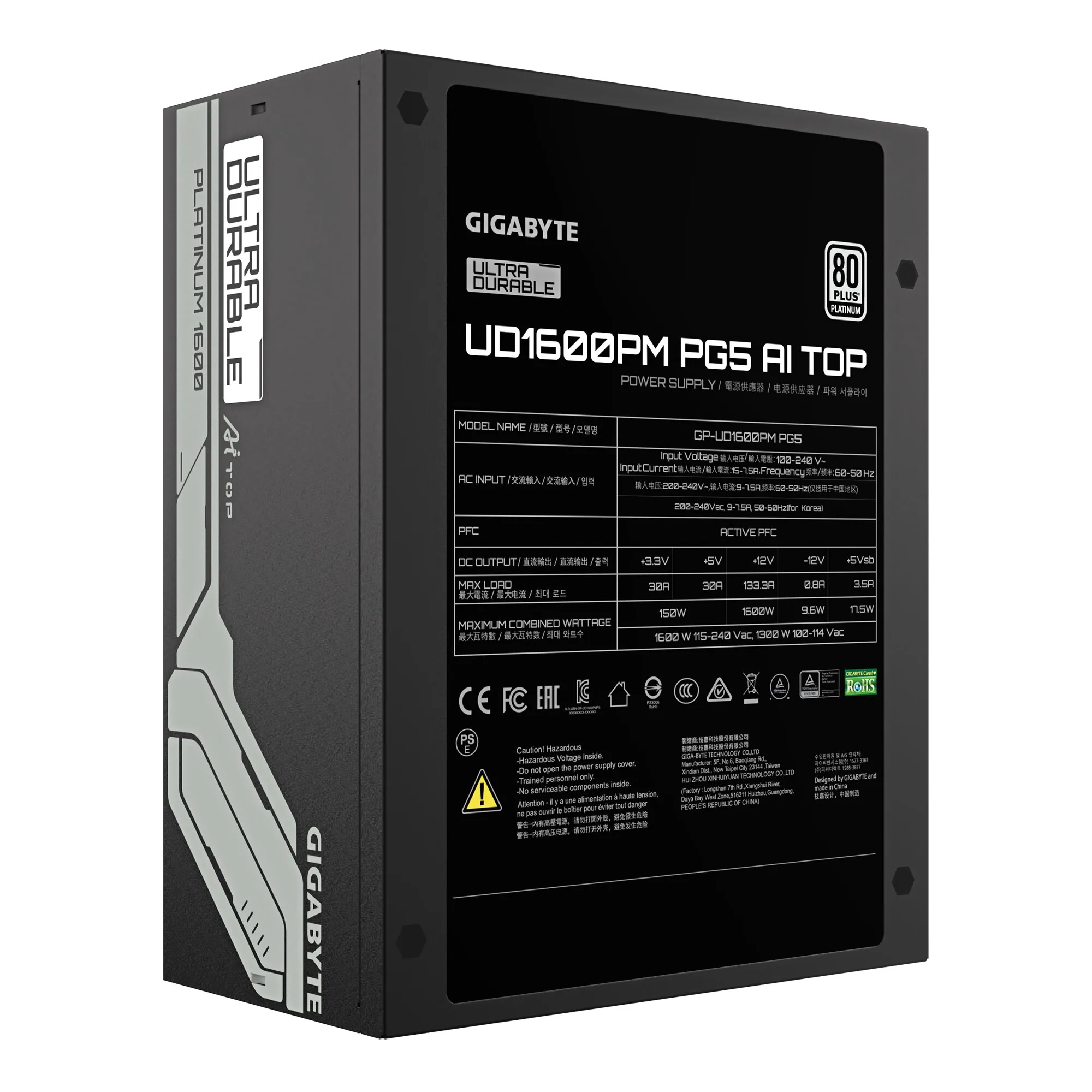 GIGABYTE UD1600PM PG5 AI TOP Netzteil – Bild 4