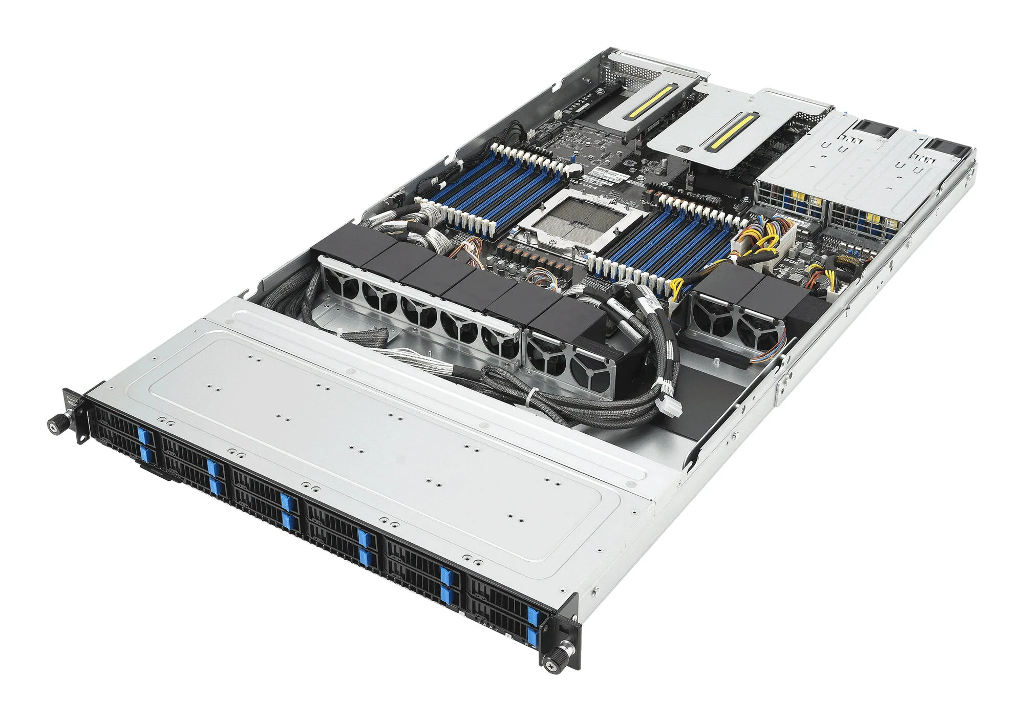 ASUS RS501A-E12-RS12U LGA 6096 Rack (1U) Schwarz, Silber – Bild 5