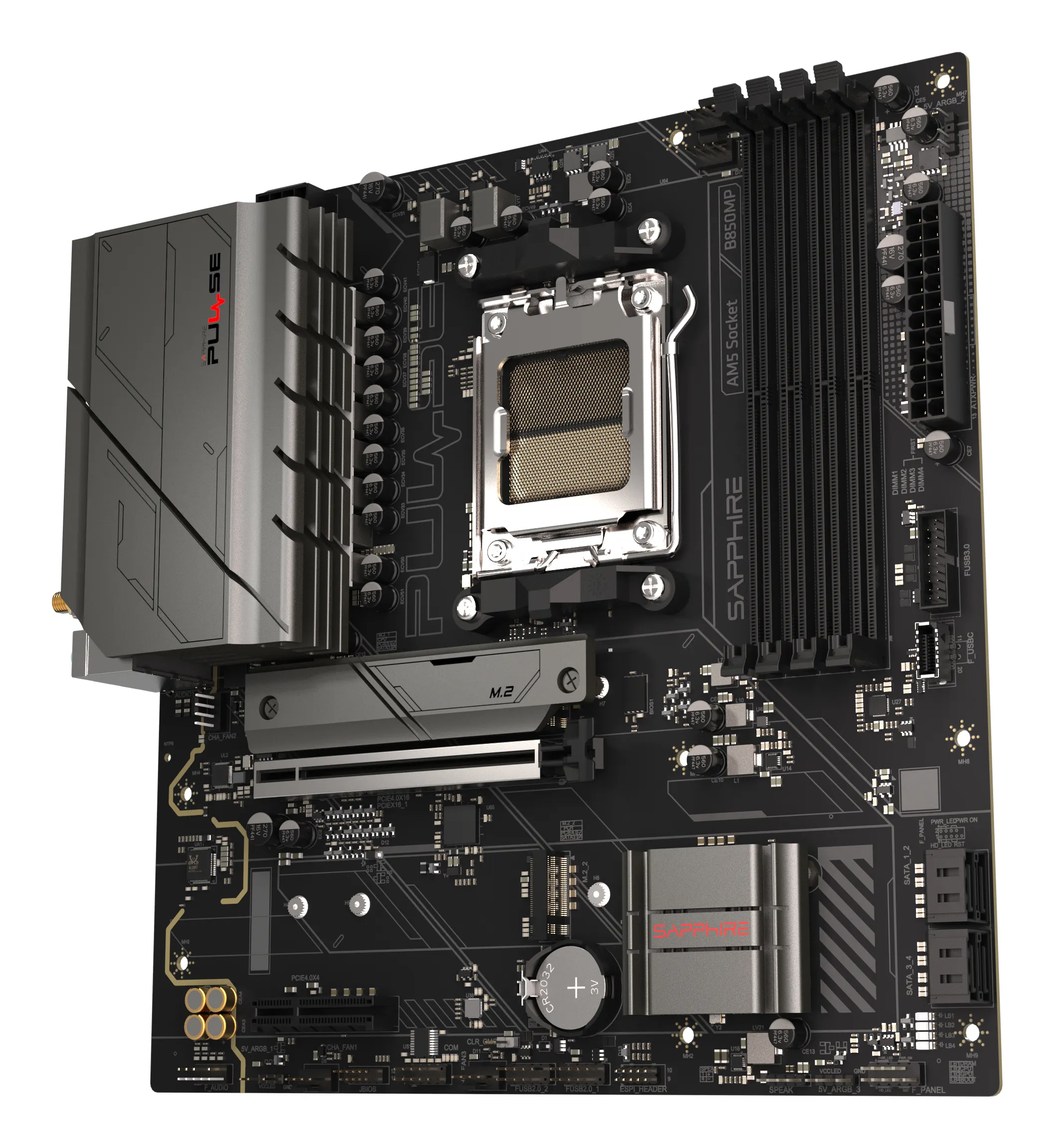 Sapphire MB Pulse B850M WIFI AMD, AM5, DDR5, mATX