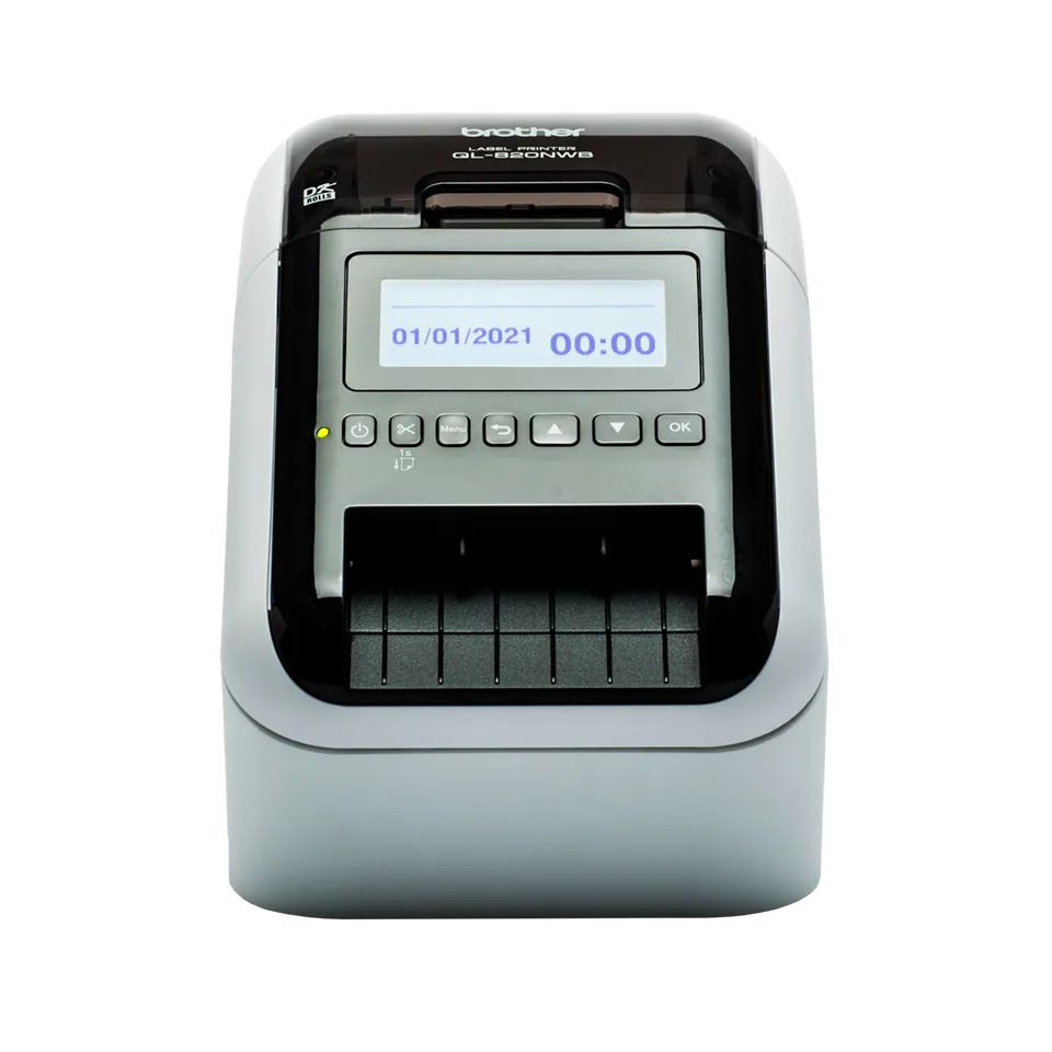 Brother QL-820NWBCVM Etikettendrucker Thermodirekt Farbe 300 x 600 DPI 176 mm/sek Verkabelt & Kabellos Ethernet/LAN DK WLAN Bluetooth – Bild 1