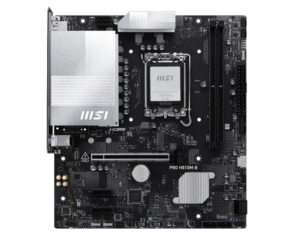 MSI PRO H810M-B Motherboard Intel H810 LGA 1851 (Socket V1) micro ATX – Bild 1