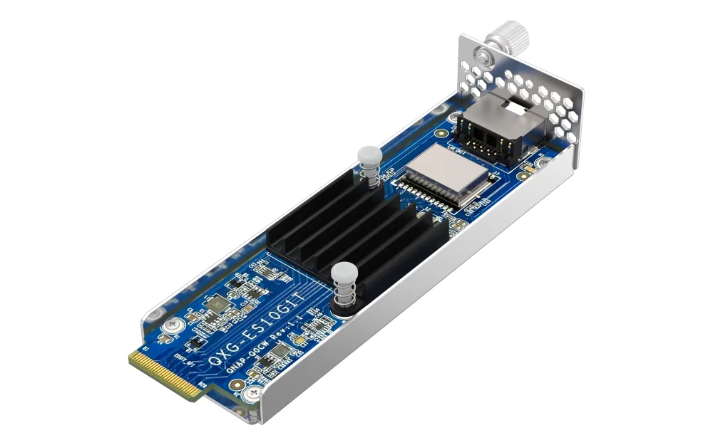 QNAP QXG-ES10G1T E1.S LAN Module Netzwerk-Transceiver-Modul 10000 Mbit/s RJ-45 – Bild 1