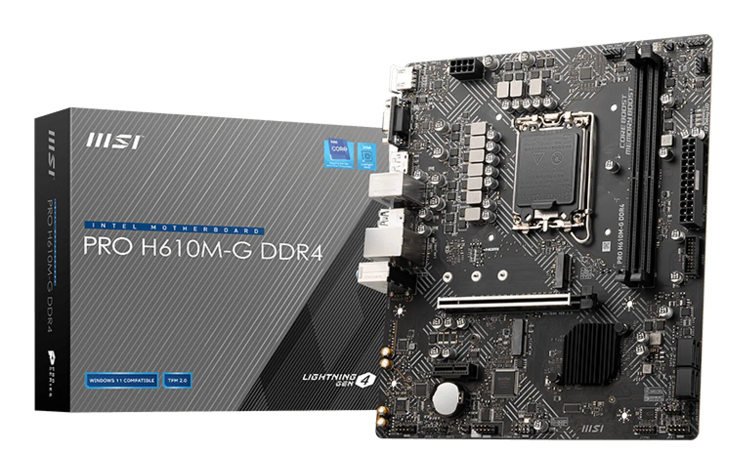 MSI PRO H610M-G DDR4 Motherboard Intel H610 LGA 1700 micro ATX – Bild 1