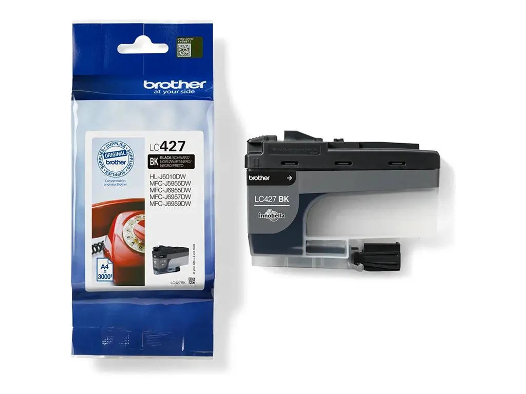 Brother LC-427BK Druckerpatrone Original Standardertrag Schwarz