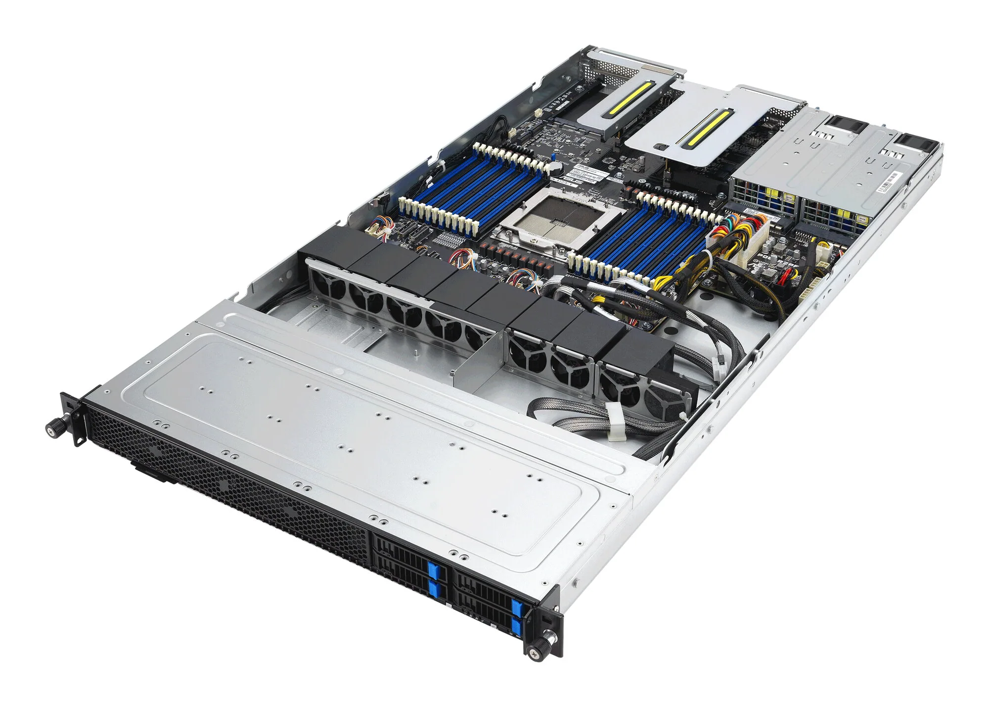 ASUS RS501A-E12-RS4U LGA 6096 Rack (1U) Schwarz, Silber – Bild 5