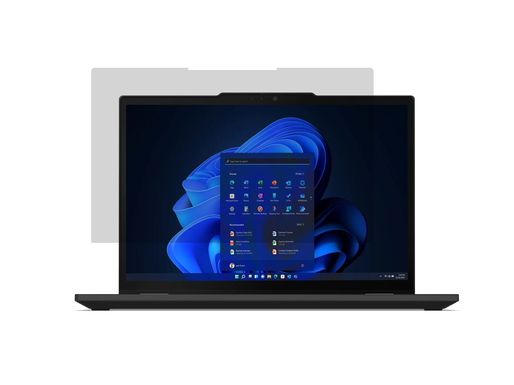 Lenovo 4XJ1U03941 Blickschutzfilter 33,8 cm (13.3") Laptop Rahmenloser Blickschutzfilter – Bild 1