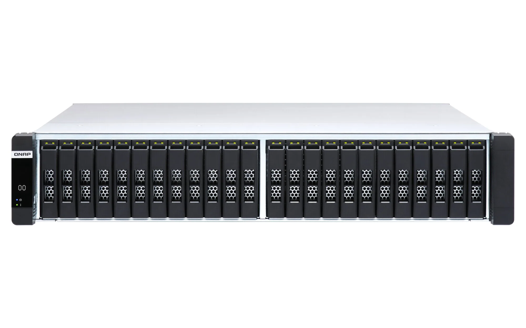 QNAP ES2486dc NAS Rack (2U) Intel® Xeon® D D-2142IT 128 GB DDR4 0 TB QNAP Enterprise System Schwarz – Bild 1