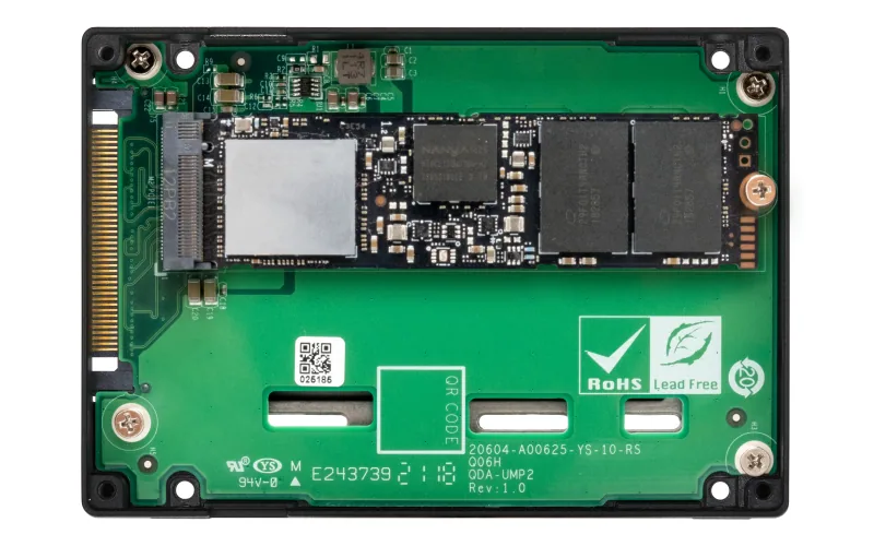 QNAP QDA-UMP4 Speicherlaufwerksgehäuse SSD-Gehäuse Schwarz 2.5" – Bild 5