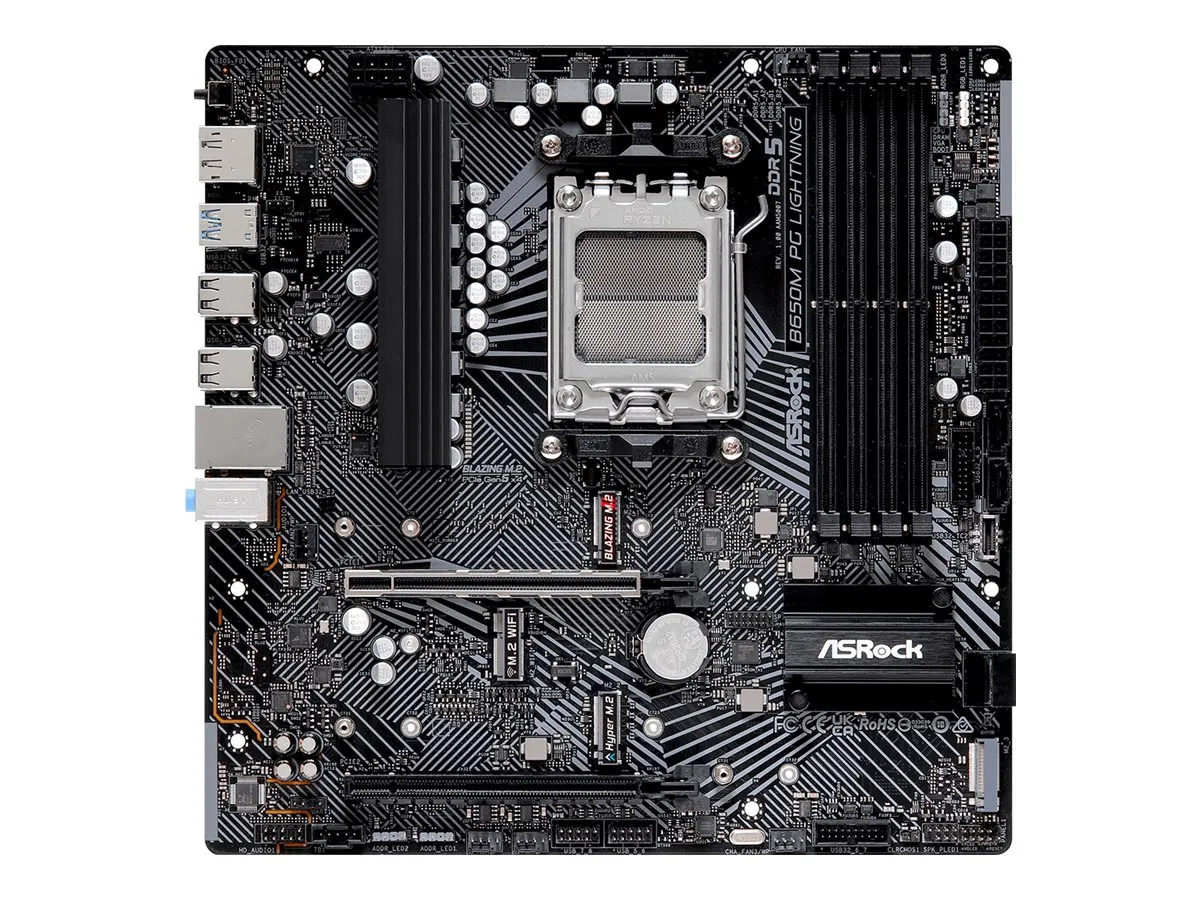 ASRock B650M PG Lightning        AM5 mATX HDMI/DP       DDR5