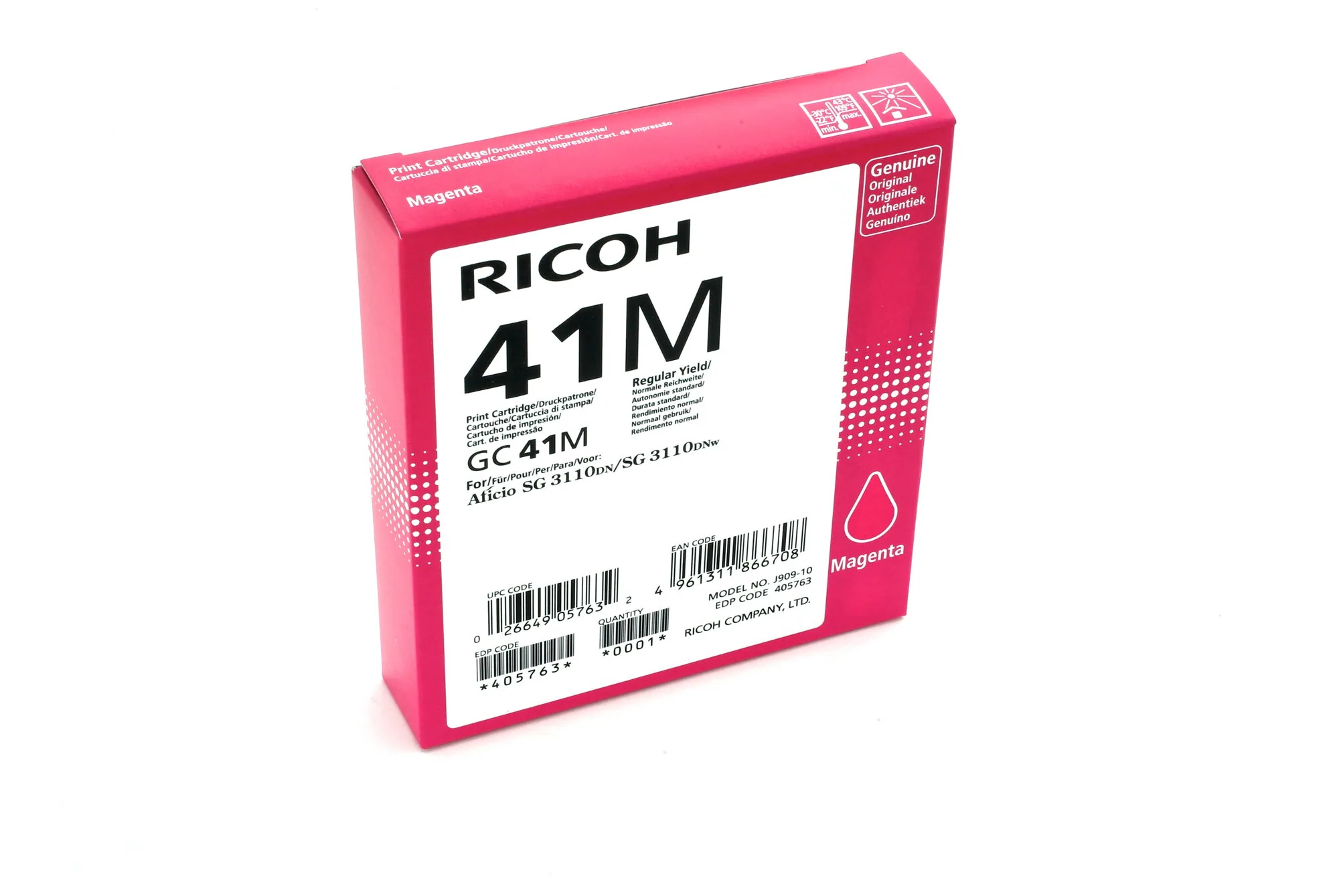 Ricoh 405763 Druckerpatrone 1 Stück(e) Original Standardertrag Magenta – Bild 1