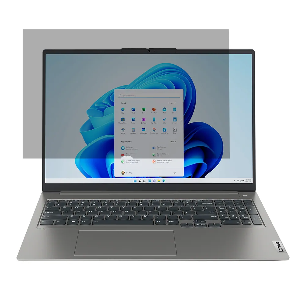 Lenovo 4XJ1U03940 Blickschutzfilter 40,6 cm (16") Laptop Rahmenloser Blickschutzfilter – Bild 1