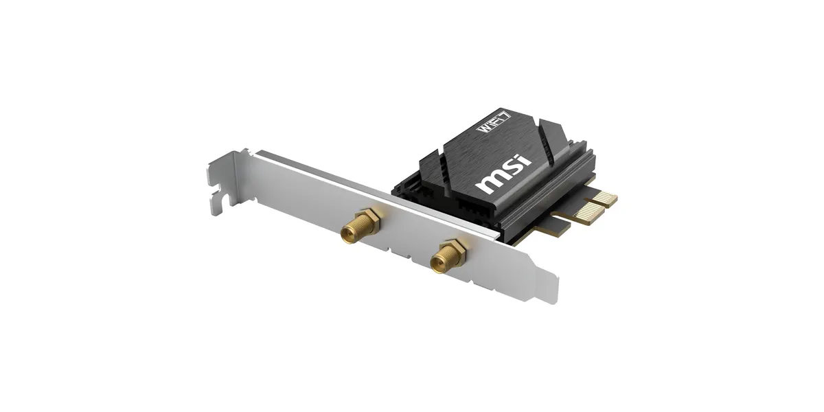 MSI Herald BE6500 WiFi7 PCIe x1 card