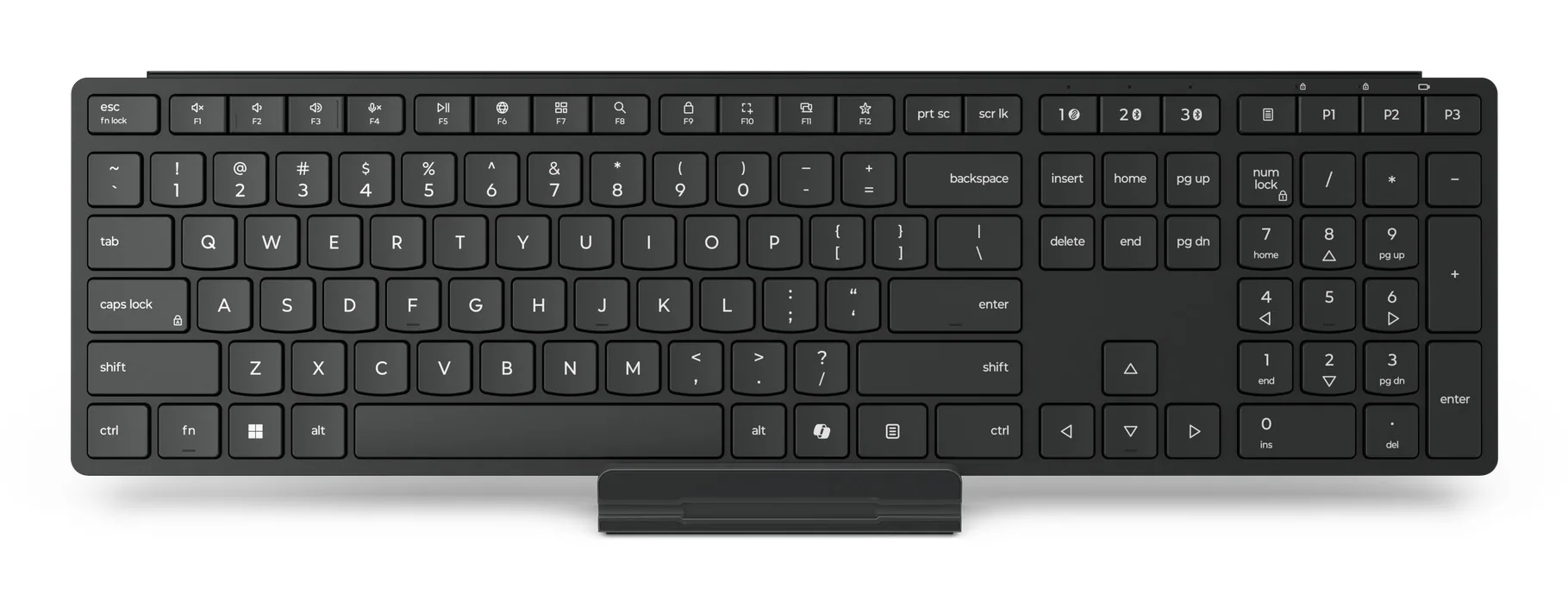 Lenovo 4Y41S04673 Tastatur Heimbüro RF Wireless + Bluetooth Deutsch Schwarz – Bild 3