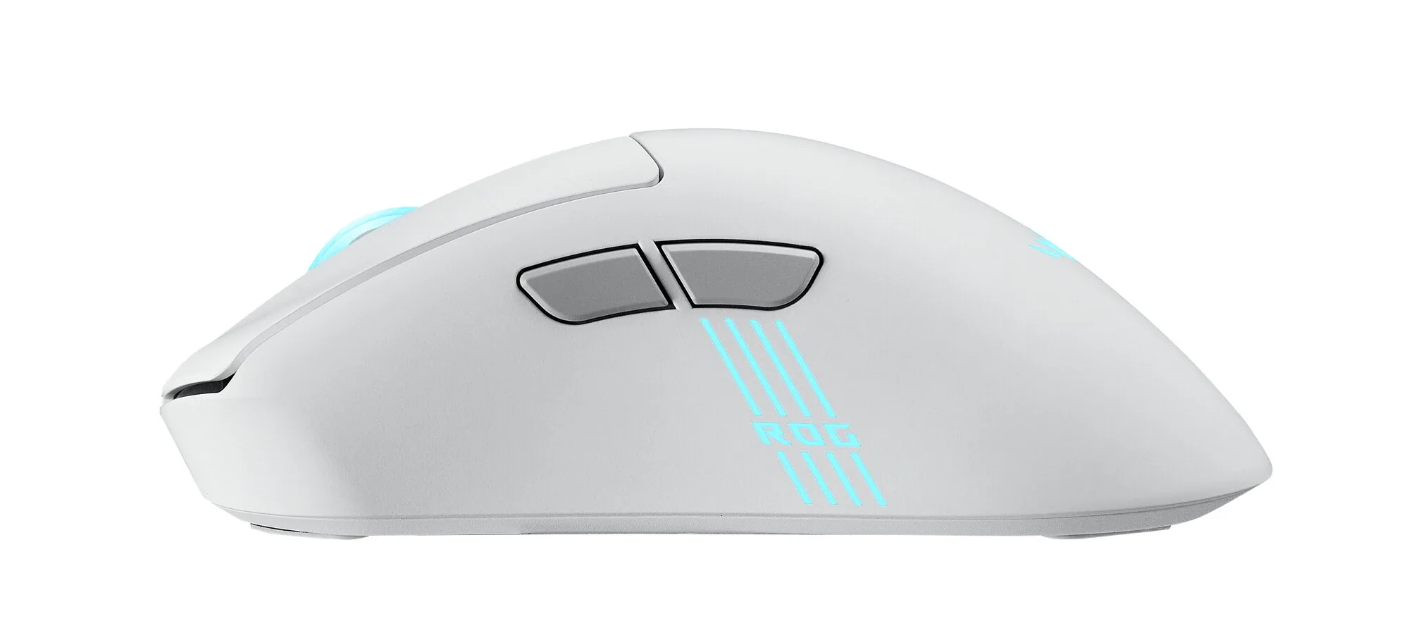 ASUS ROG Keris II Origin WHT Maus Gaming Rechts RF Wireless + Bluetooth + USB Type-A Optisch 42000 DPI – Bild 3