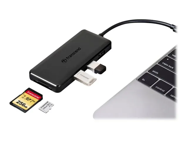 USB-HUB  6 in 1 Transcend USB3.1 TYPE-C HUB5C  ohne Netzteil