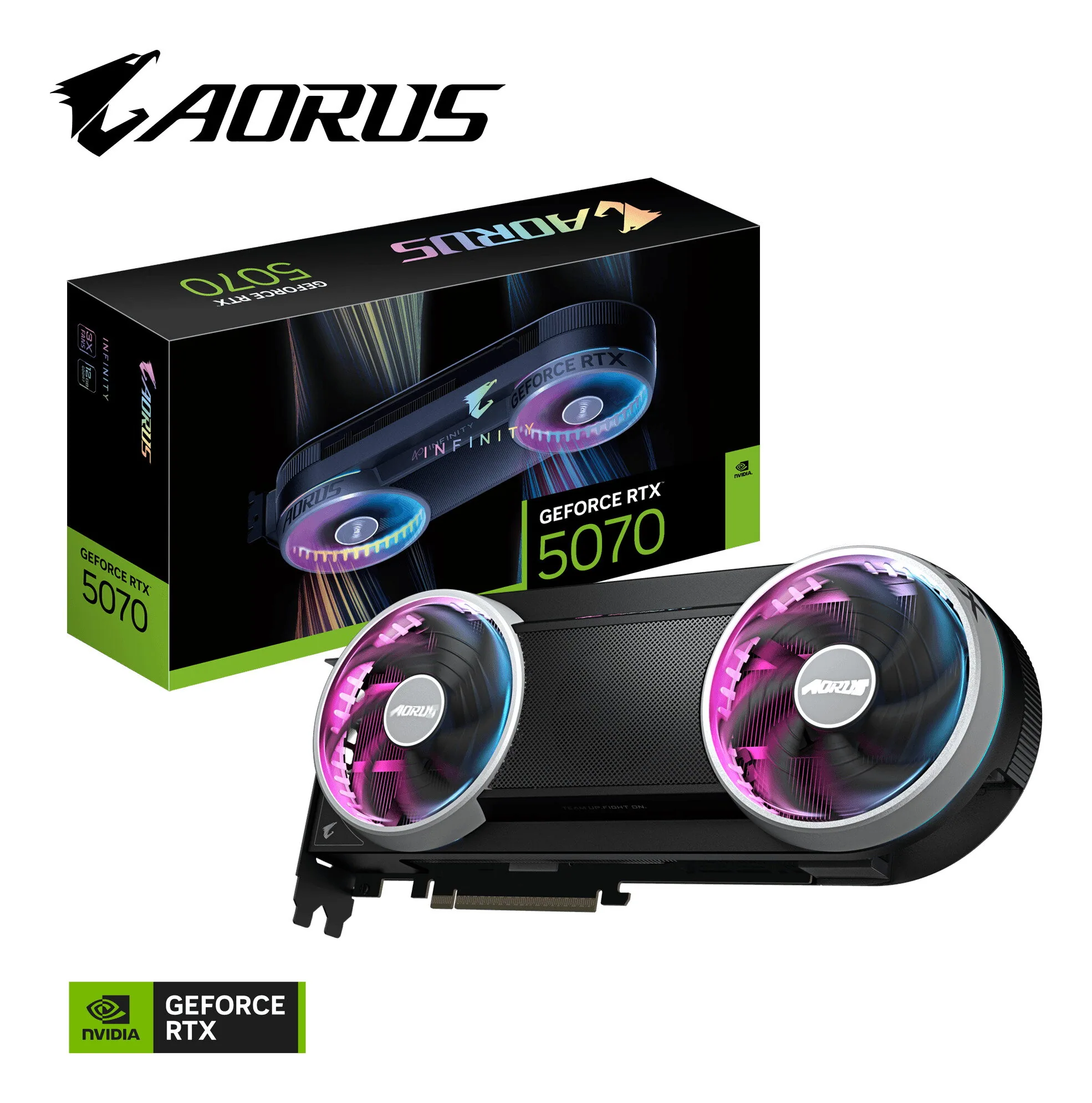 GIGABYTE AORUS GeForce RTX 5070 INFINITY 12G Grafikkarte – Bild 2