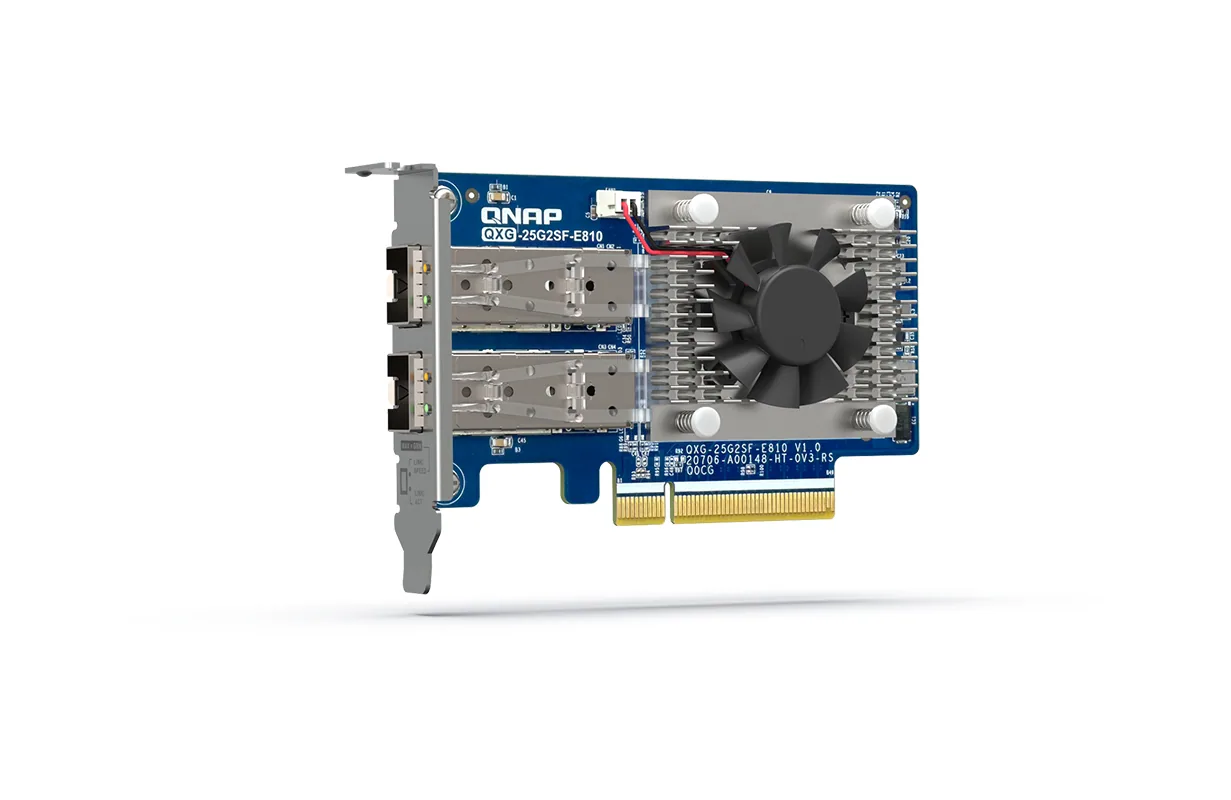 QNAP QXG-25G2SF-E810 Netzwerkkarte Eingebaut Faser 25000 Mbit/s – Bild 1