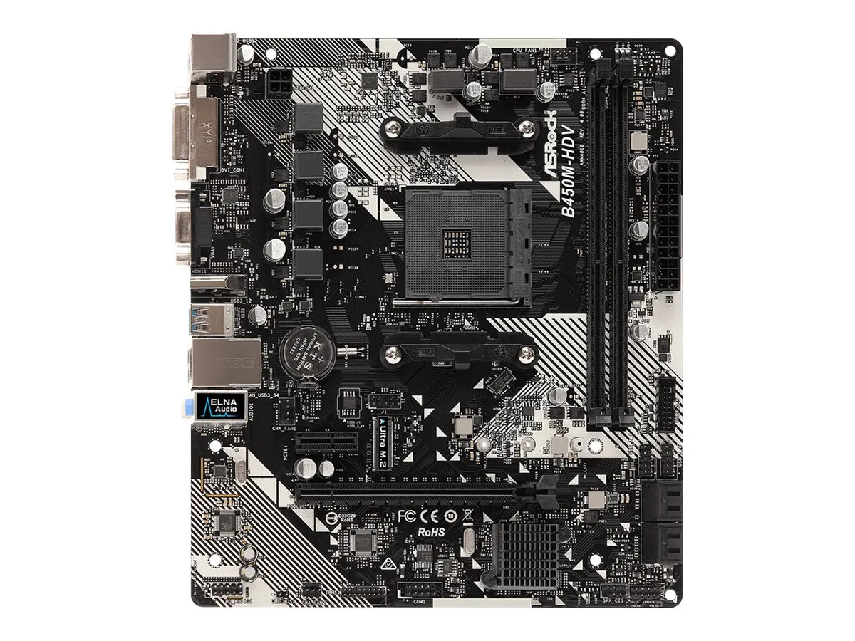 ASRock B450M-HDV R4.0            AM4 mATX VGA/HDMI/DVI  DDR4 retail