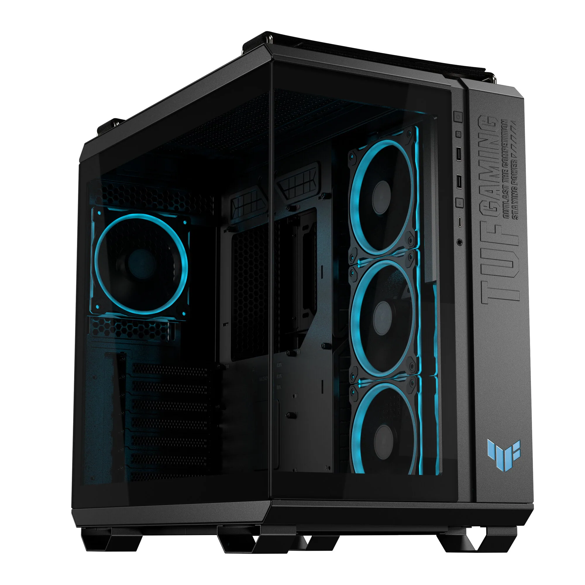 ASUS TUF GAMING GT502 Horizon TG ARGB Black Midi Tower Schwarz – Bild 1