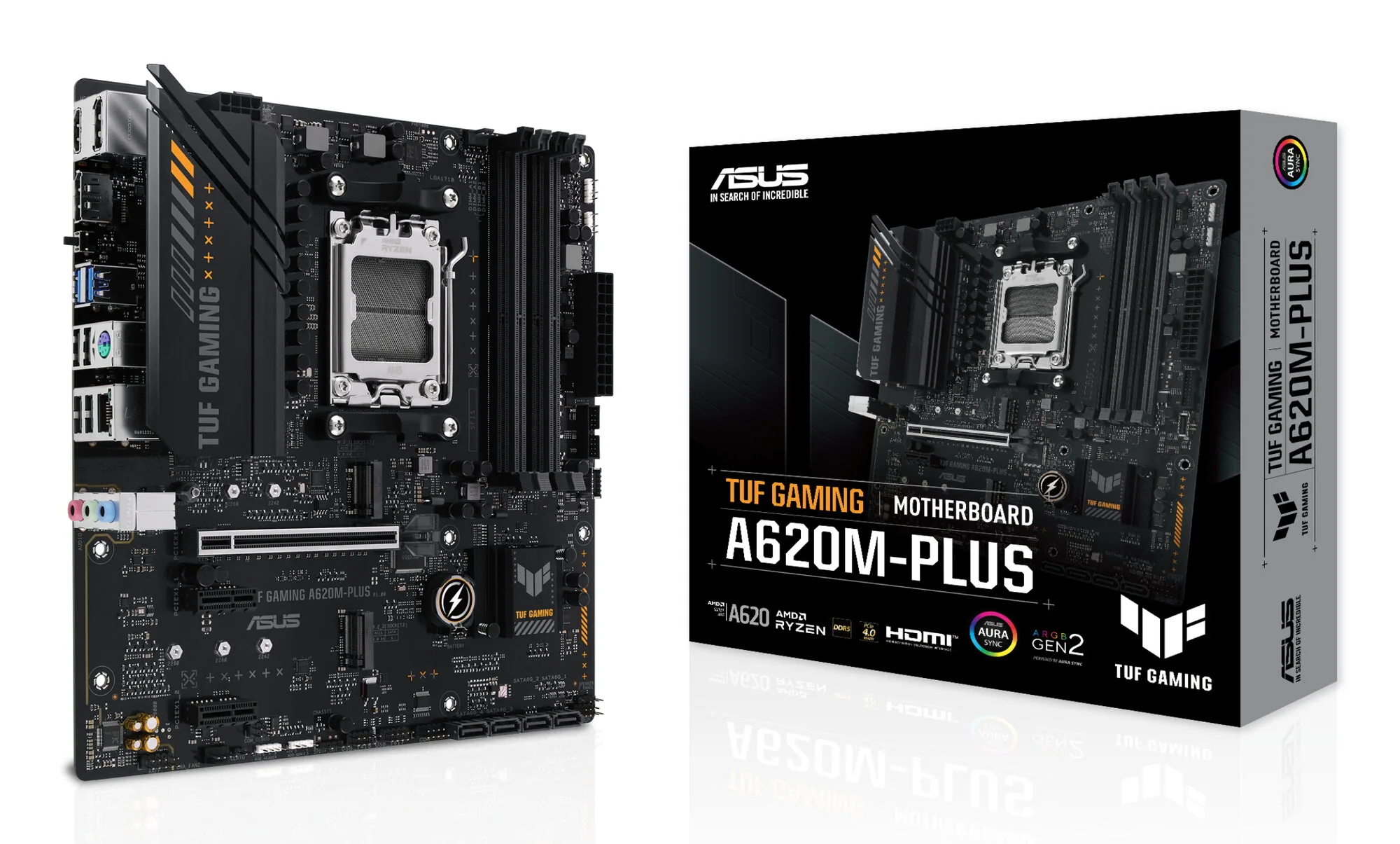 ASUS TUF GAMING A620M-PLUS AMD A620 Sockel AM5 micro ATX – Bild 1