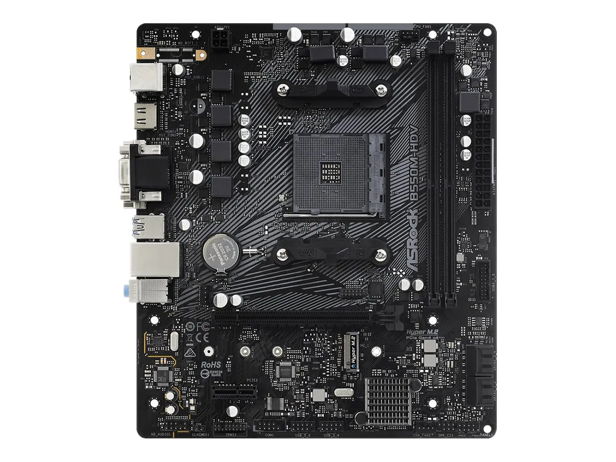 ASRock B550M-HDV                 AM4 mATX DVI/HDMI      DDR4 retail
