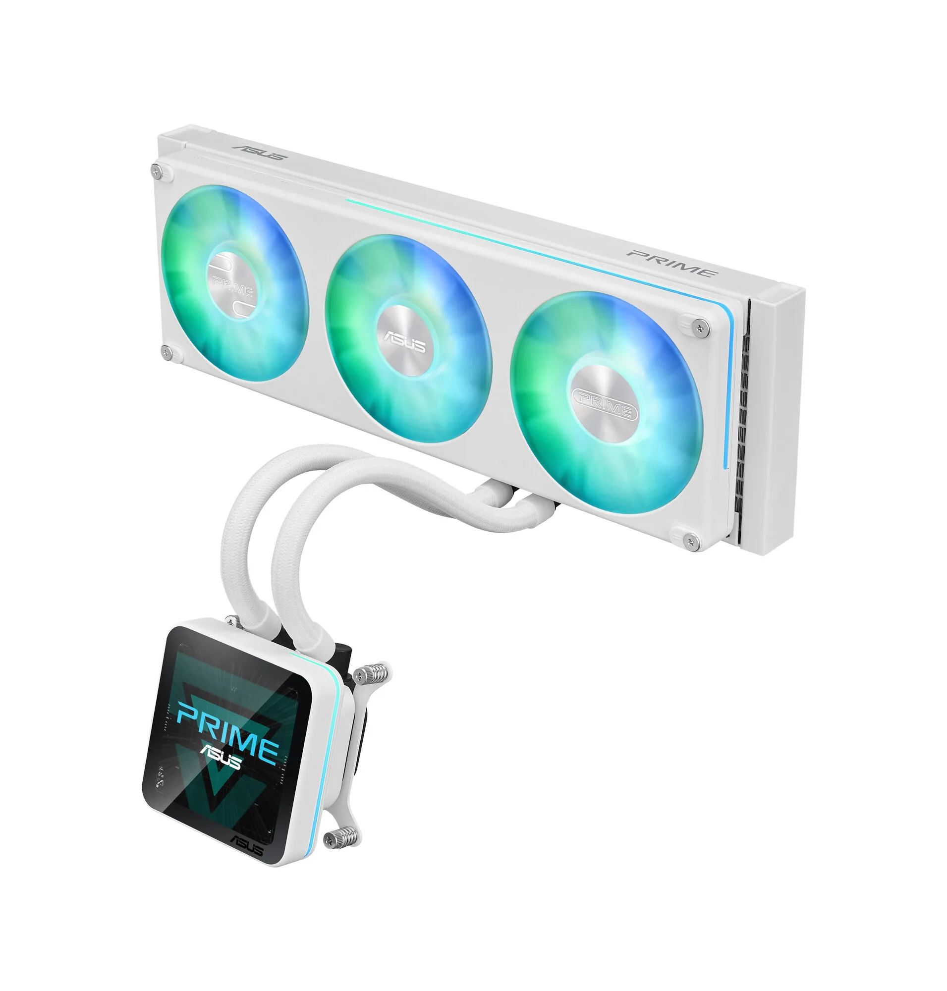 ASUS PRIME SLC II 360 ARGB LCD WHT Prozessor All-in-One-Flüssigkeitskühler 12 cm Weiß 1 Stück(e) – Bild 1