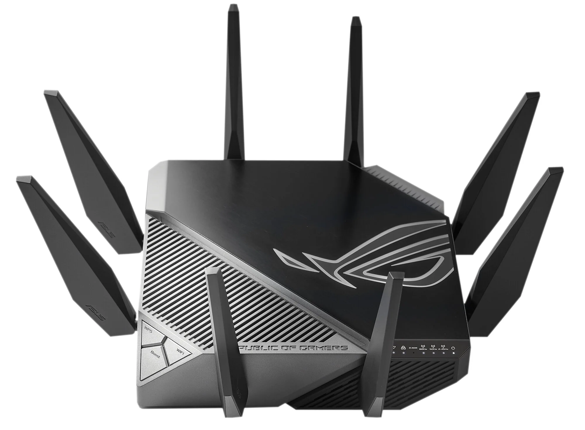 ASUS GT-AXE11000 WLAN-Router Gigabit Ethernet Tri-Band (2,4 GHz/5 GHz/6 GHz) Schwarz – Bild 1