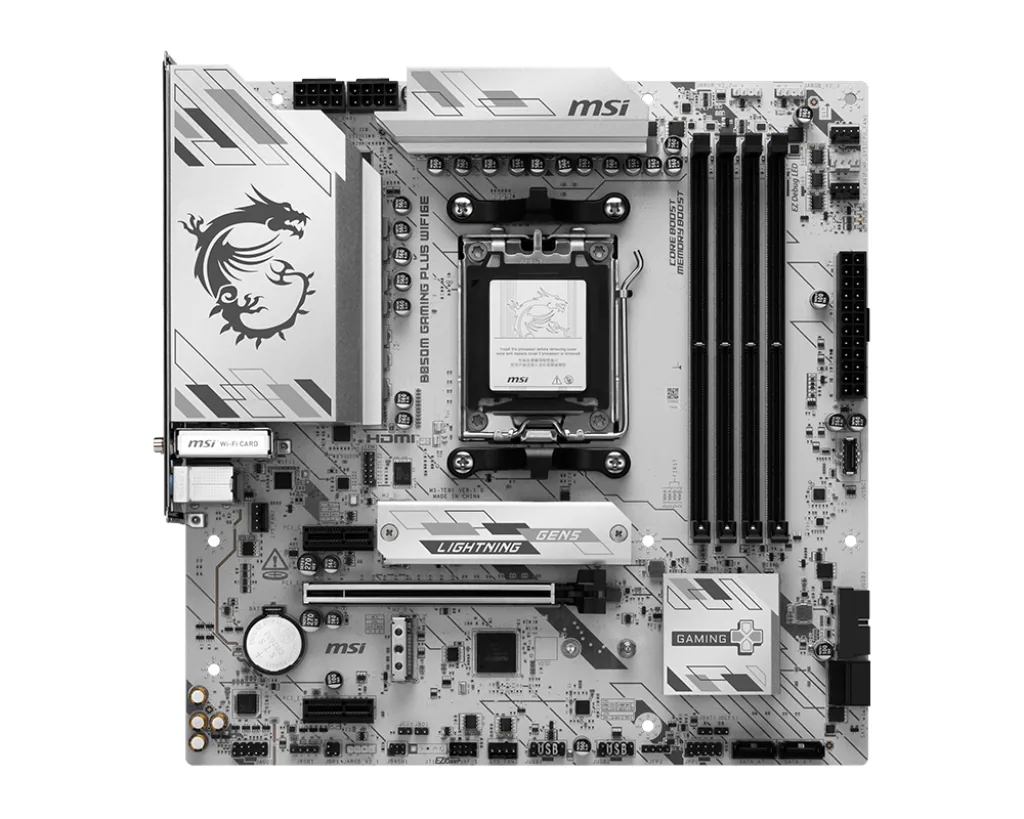 MSI B850M GAMING PLUS WIFI6E Motherboard AMD B850 Sockel AM5 micro ATX – Bild 2
