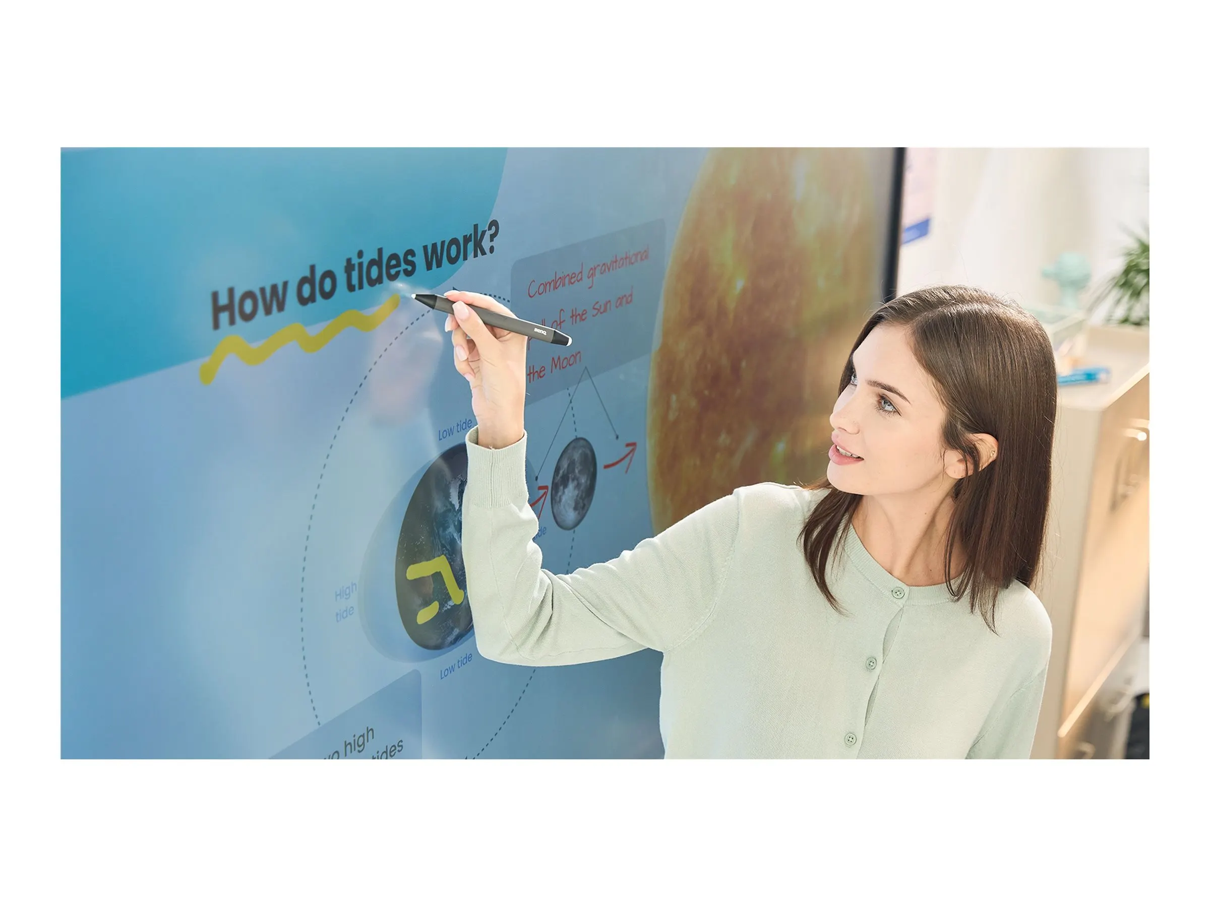 BenQ 165.1cm (65") RP6504   Interactive Flatp.UHD Android (Speditionsversand)