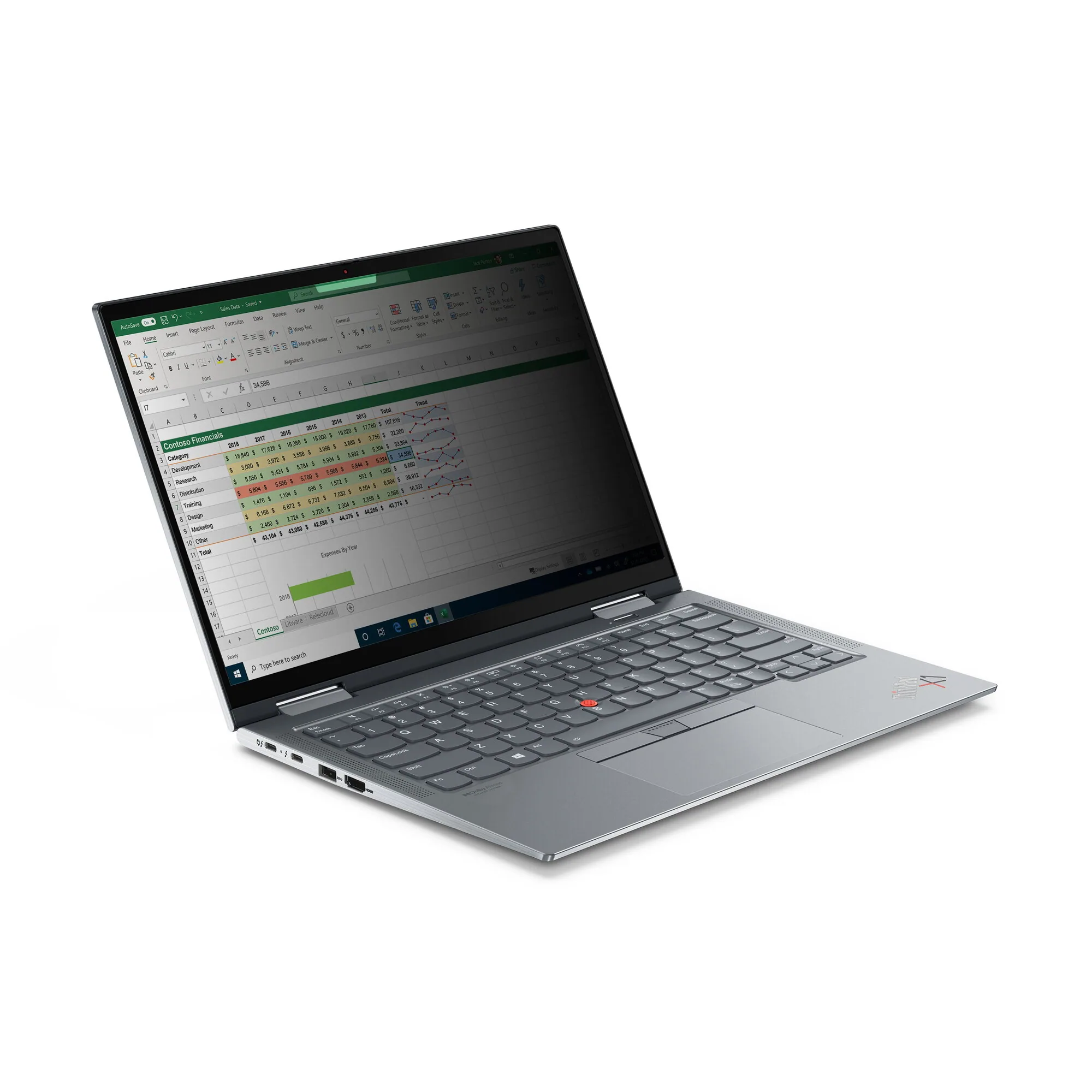 Lenovo 4XJ1U03943 Blickschutzfilter 35,6 cm (14") Laptop Rahmenloser Blickschutzfilter – Bild 2