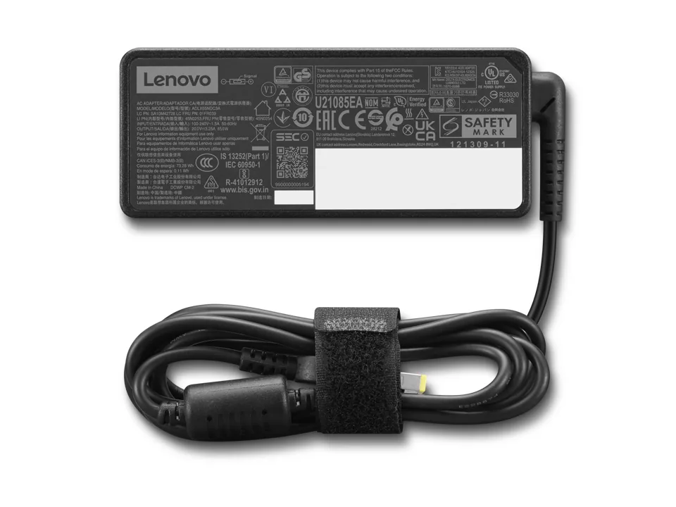 Lenovo GX21G06615 Netzteil & Spannungsumwandler Drinnen 65 W Schwarz – Bild 3
