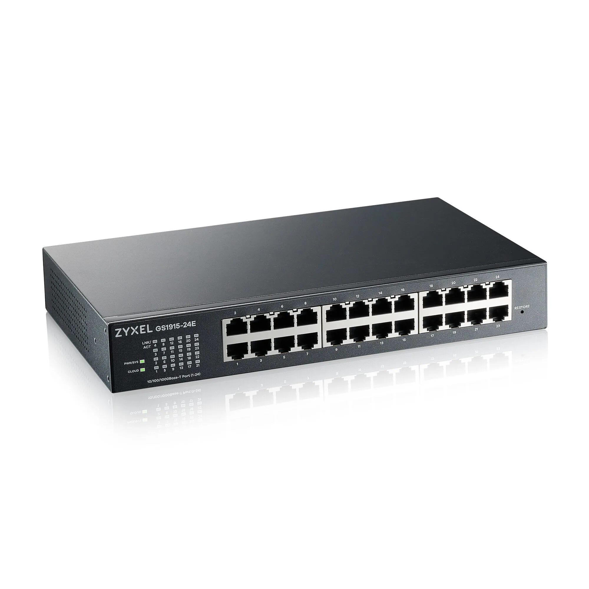 Zyxel GS1915-24E Managed L2 Gigabit Ethernet (10/100/1000) 1U Schwarz – Bild 1