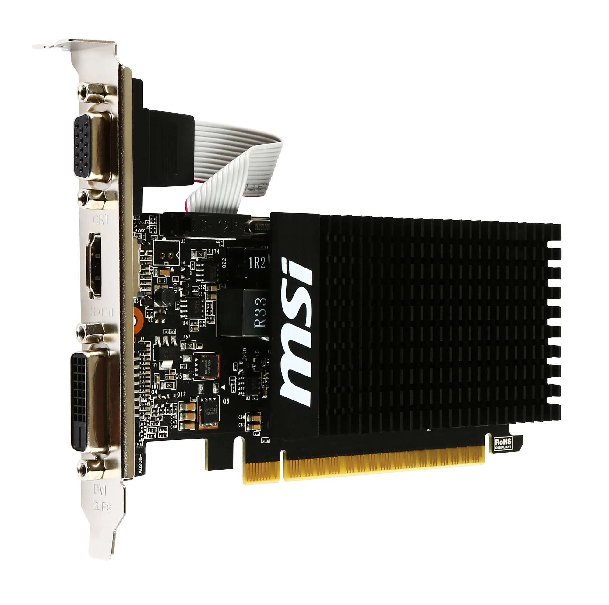 MSI GT 710 2GD3H LP Grafikkarte NVIDIA GeForce GT 710 2 GB GDDR3 – Bild 1